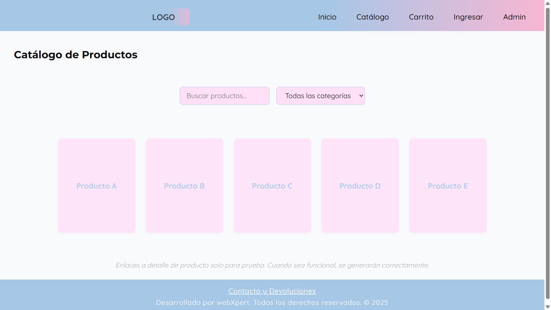 Captura de pantalla del Carrito de Compras